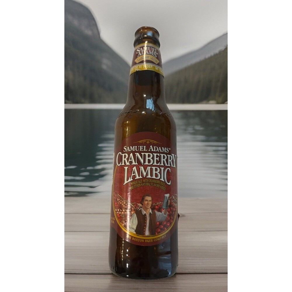 Samuel Adams Cranberry Lambic Bottle From Boston MA 2000s Rare Discontinued